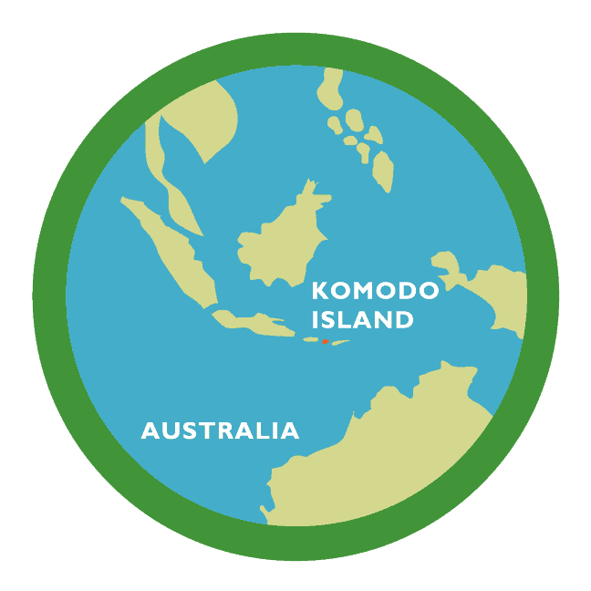 Komodo Dragon Map